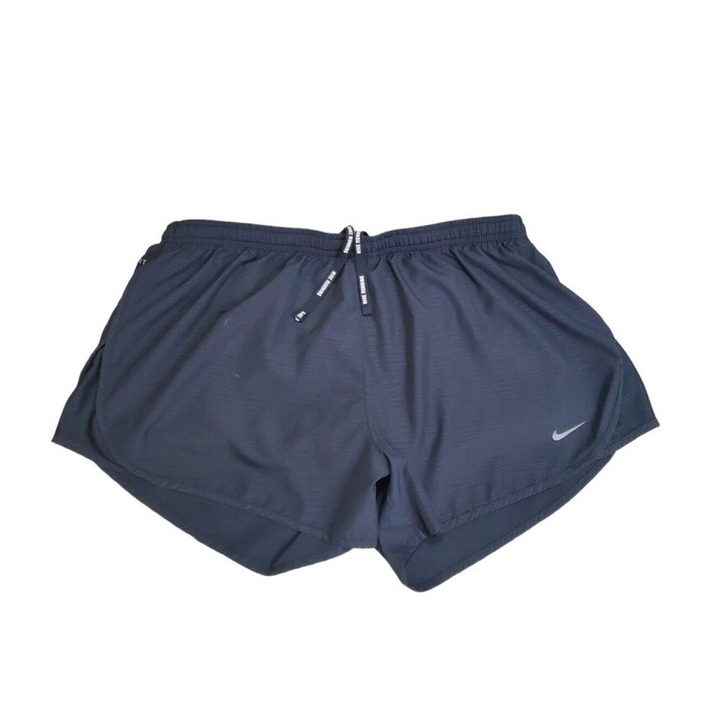 Nike Dri Fit Tempo Running Shorts Black Lined 895116-010 Womens Large L